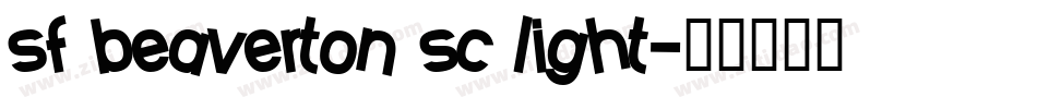 sf beaverton sc light字体转换